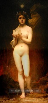Pandora corps féminin Nu Jules Joseph Lefebvre Peinture à l'huile